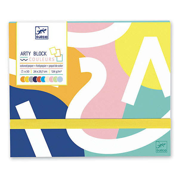 Djeco Arty Block Carta Colorata - L'Orso Dado