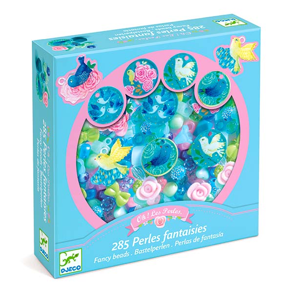 Djeco Perline Fantasia Uccellini e Fiori - L'Orso Dado