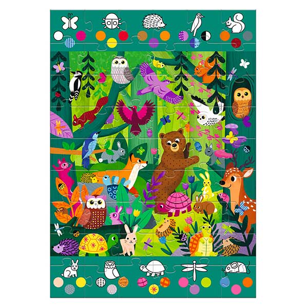 Puzzle Observation Gigante Foresta 54 pezzi - L'Orso Dado