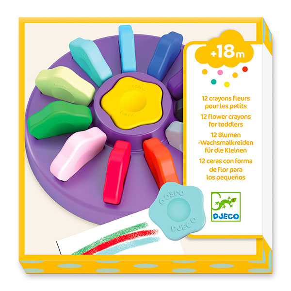 Djeco Cartoleria Pastelli a Cera Con Dispenser - L'Orso Dado