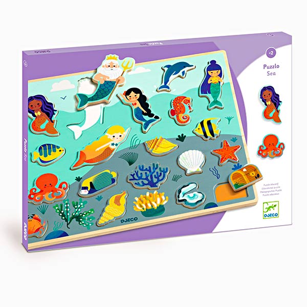 Djeco Puzzle Di Legno Sea - L'Orso Dado