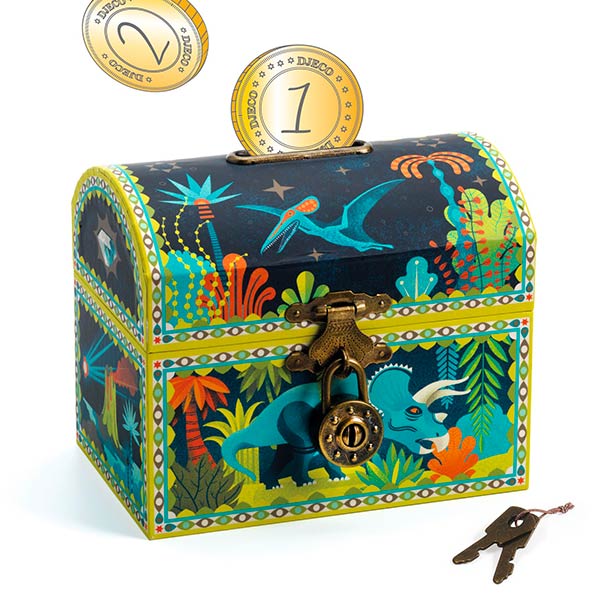 Salvadanaio Bauletto Dinosauri Djeco - L'Orso Dado