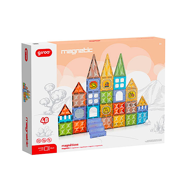 Gioco Magnetico Forme Diamond 48 pezzi - L'Orso Dado