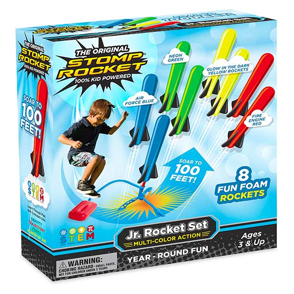 Stomp Rocket Jr. 8 Razzi Colorati - L'Orso Dado