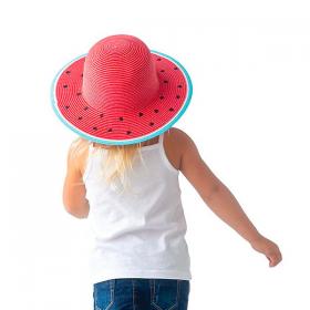 FlapJackKids Cappello di Paglia Anguria Anti-UV (4-6 anni) - L&#39;Orso Dado