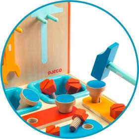 Djeco Bricotoo Banco Da Lavoro - L'Orso Dado