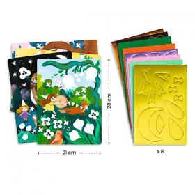 Djeco Collage Feste Scintillanti - L'Orso Dado