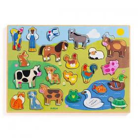 Djeco Puzzlo Di Legno Campo - L'Orso Dado