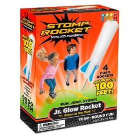 Stomp Rocket Jr. Glow 4 Razzi - L'Orso Dado