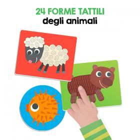 Attività di incastro, trascinamento e tracciamento del gioco Laboratorio Manine Attive Montessori Headu