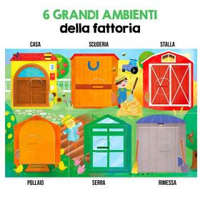 Fattoria Apri e Chiudi Headu gioco Montessori per sviluppare manualità e capacità di osservazione
