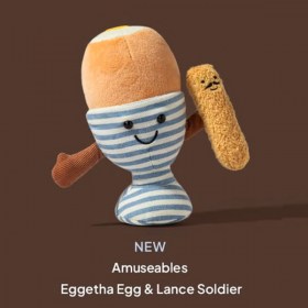 Jellycat Peluche Cibo Uovo Alla Coque Con Grissino - L&#39;Orso Dado